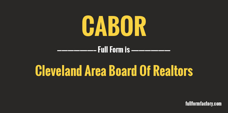 cabor-full-form