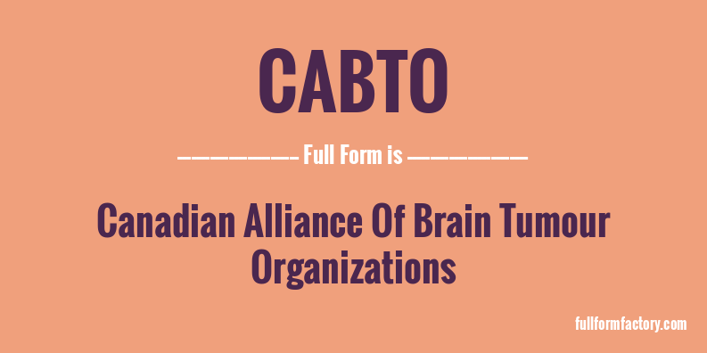 cabto-full-form