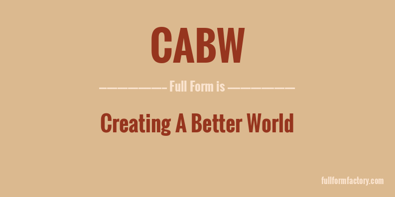cabw-full-form