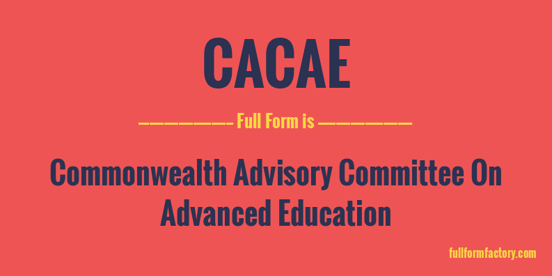 cacae-full-form