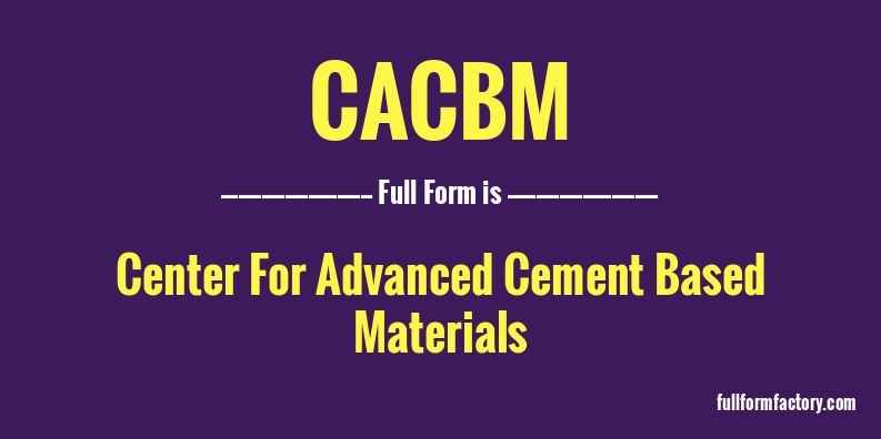 cacbm-full-form