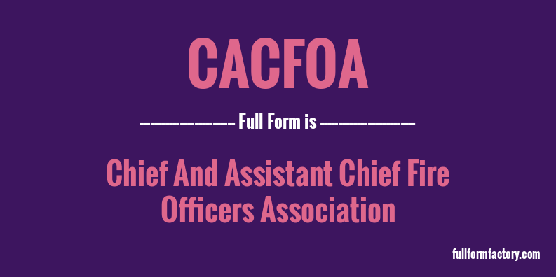cacfoa-full-form
