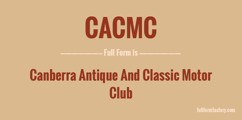cacmc-full-form