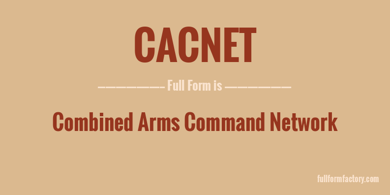 cacnet-full-form
