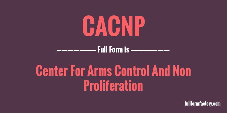 cacnp-full-form