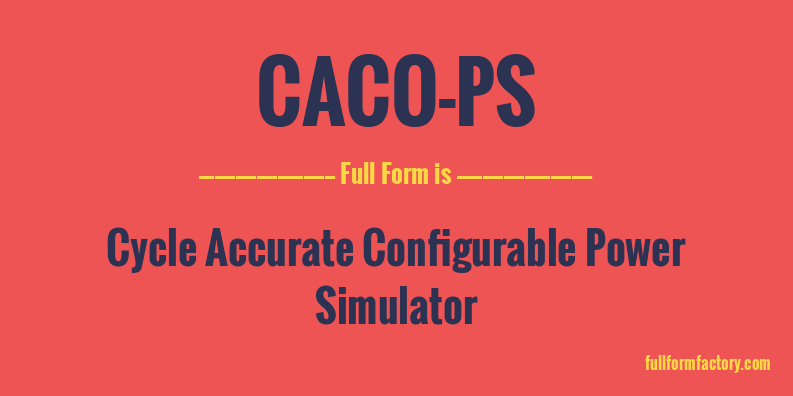 caco-ps-full-form