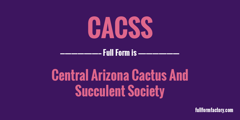 cacss-full-form