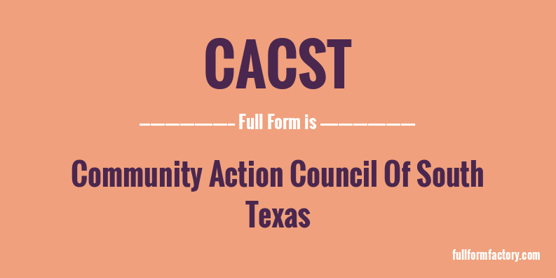 cacst-full-form