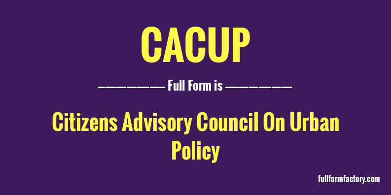 cacup-full-form