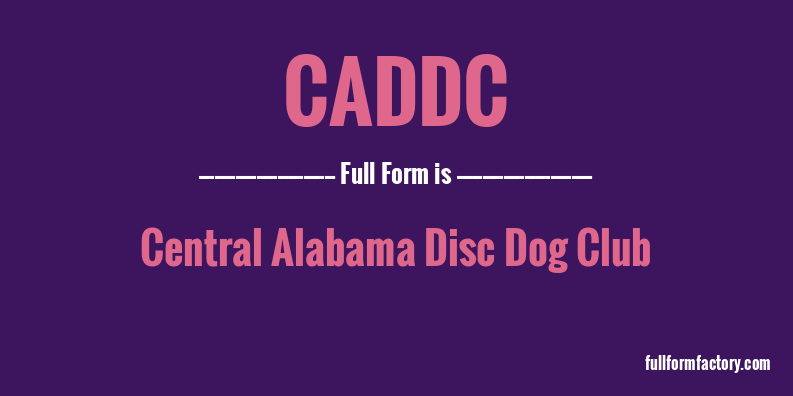 caddc-full-form