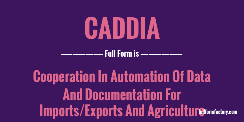 caddia-full-form