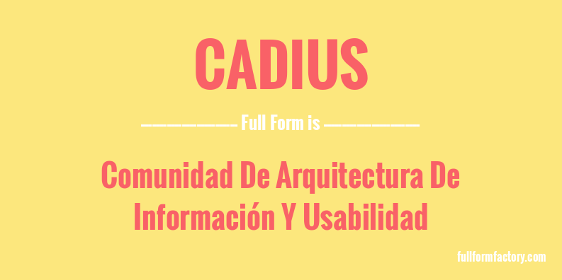 cadius-full-form