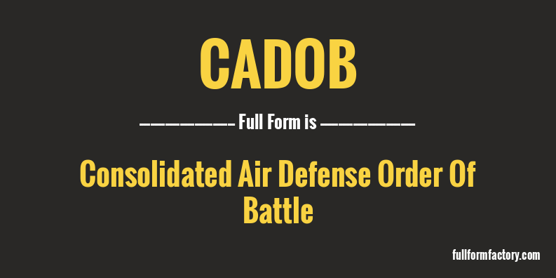 cadob-full-form