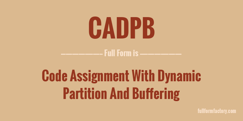 cadpb-full-form