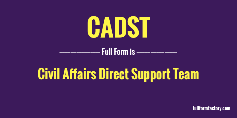 cadst-full-form