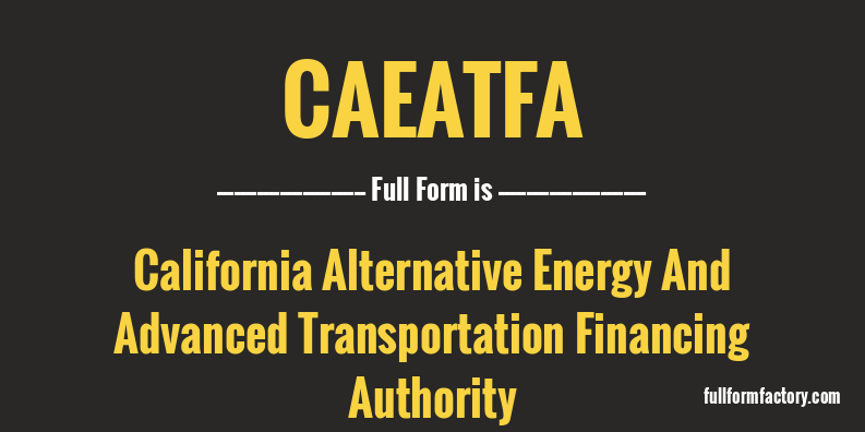 caeatfa-full-form