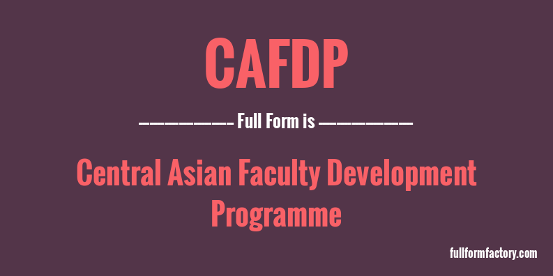 cafdp-full-form