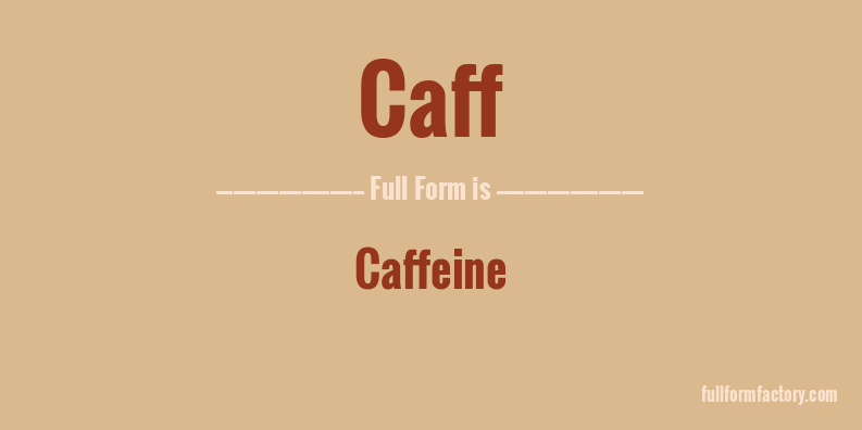 caff-full-form