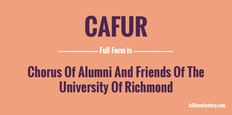 cafur-full-form