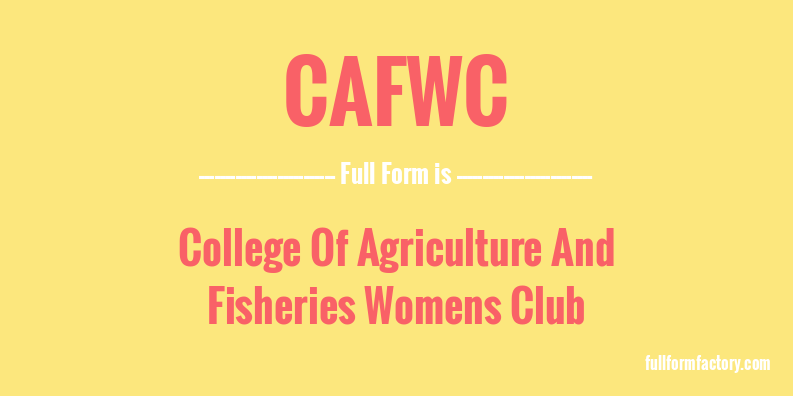 cafwc-full-form