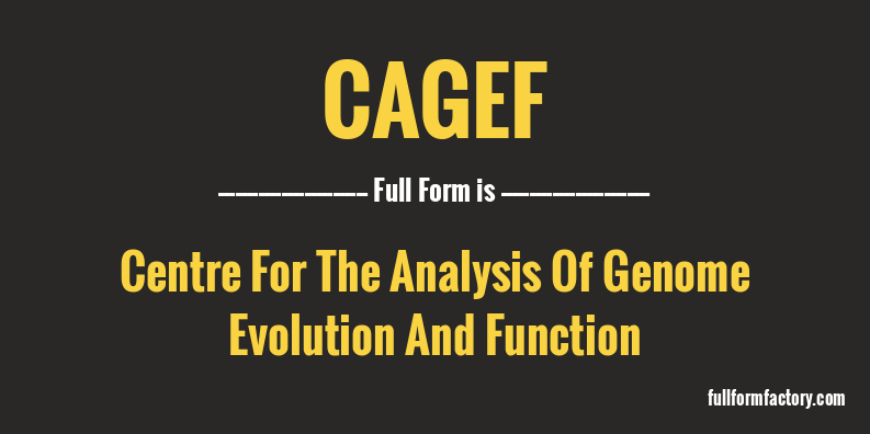 cagef-full-form