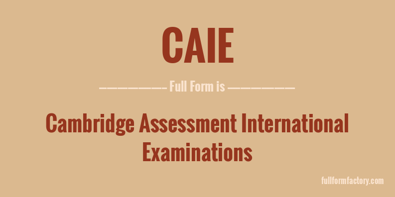 caie-full-form