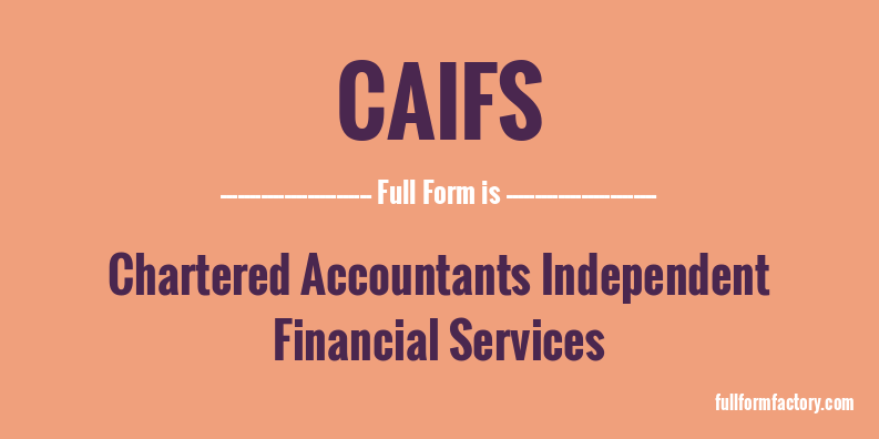 caifs-full-form