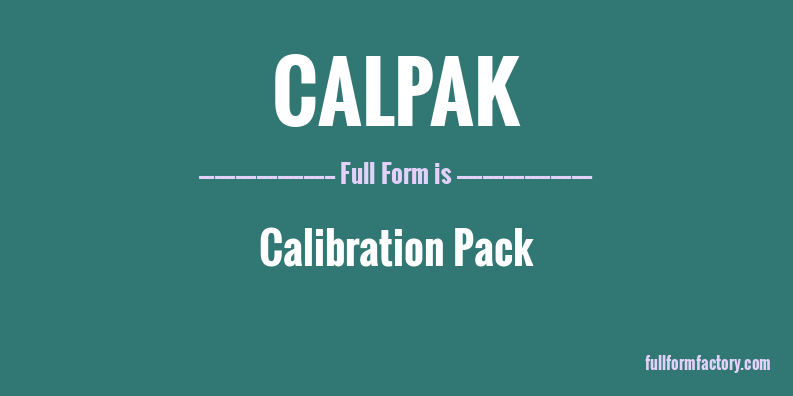 calpak-full-form