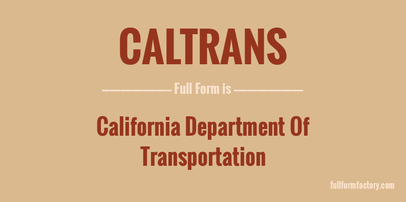 caltrans-full-form