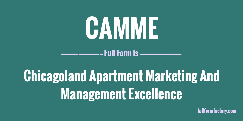 camme-full-form