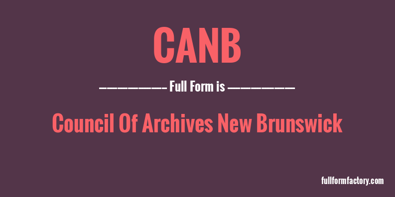 canb-full-form