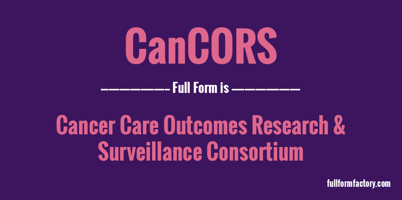 cancors-full-form