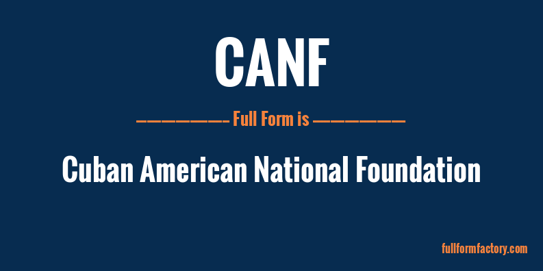 canf-full-form