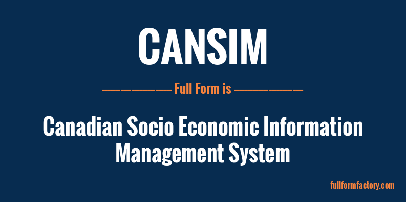 cansim-full-form