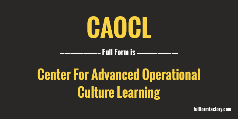 caocl-full-form