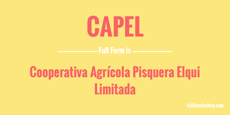 capel-full-form