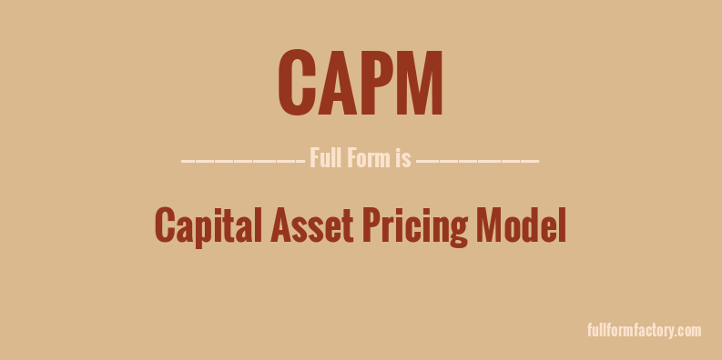 capm-full-form