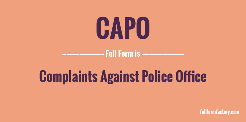 capo-full-form