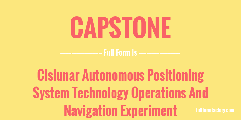 capstone-full-form