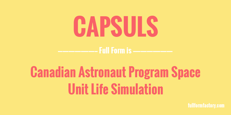 capsuls-full-form