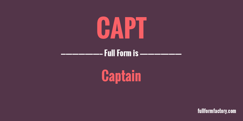 capt-full-form