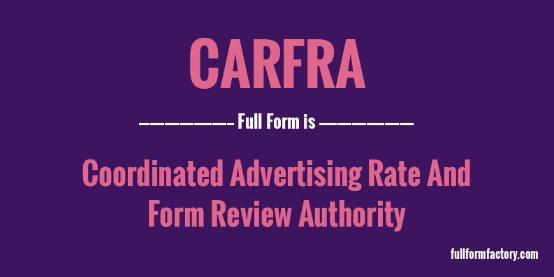 carfra-full-form