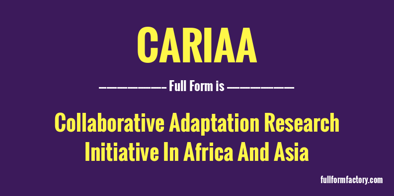cariaa-full-form