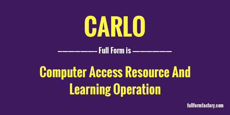 carlo-full-form