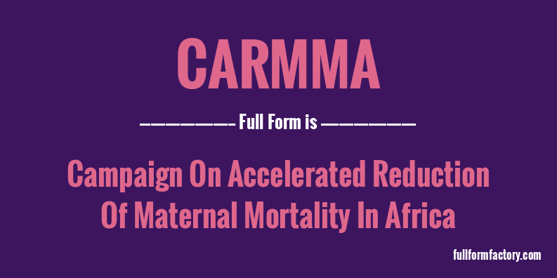 carmma-full-form