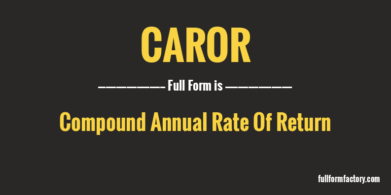 caror-full-form