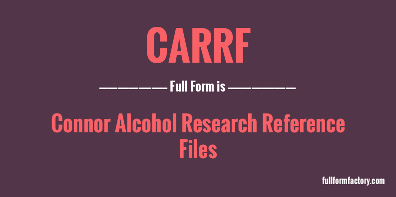 carrf-full-form
