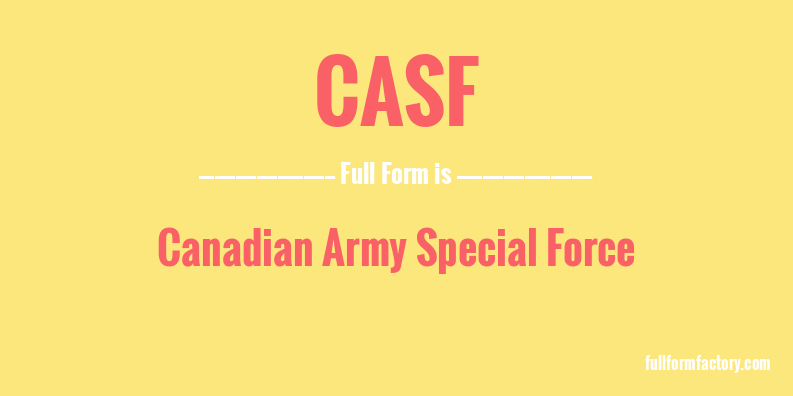 casf-full-form