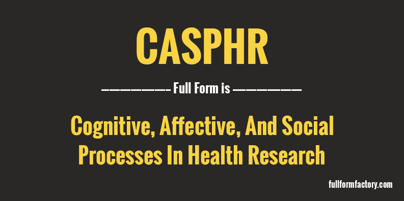 casphr-full-form