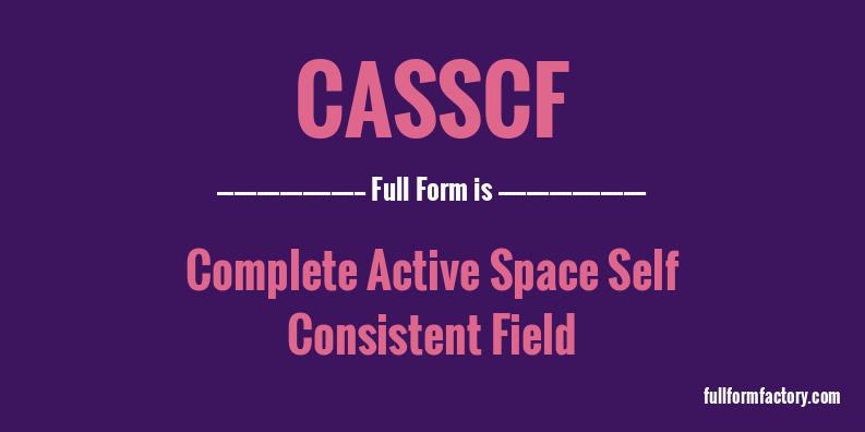 casscf-full-form